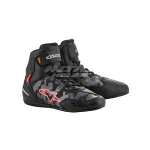 Обувки FASTER-3 SHOES BLACK GREY CAMO RED FLUO ALPINESTARS