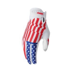 Мотокрос ръкавици Thor Launchmode Patriot - Red White Blue