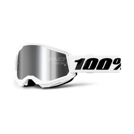 Очила 100% Strata 2 White - Mirror Silver