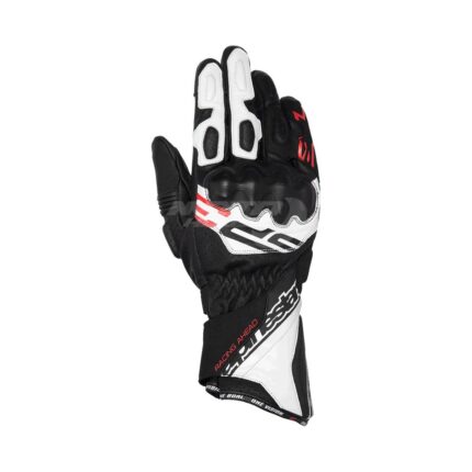КОЖЕНИ РЪКАВИЦИ ALPINESTARS SP-3 BLK/WHT/RD FLUO