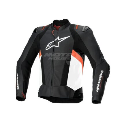 Кожено яке Alpinestars Missile V3 Airflow - Black White Red