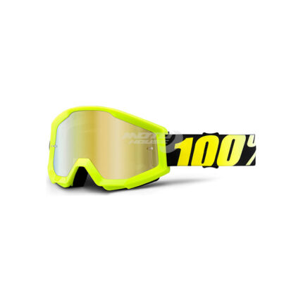 Oчила STRATA NEON YELLOW MIRROR GOLD LENS-motohouse.bg