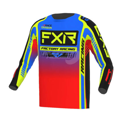SHIRT_CLUTCH_PRO_YTH_MX23_BLUE_HI_VIS_RED_FXR_MOTOHOUSE