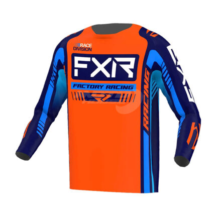 SHIRT_CLUTCH_PRO_YTH_MX23_ORANGE_NAVY_FXR_MOTOHOUSE