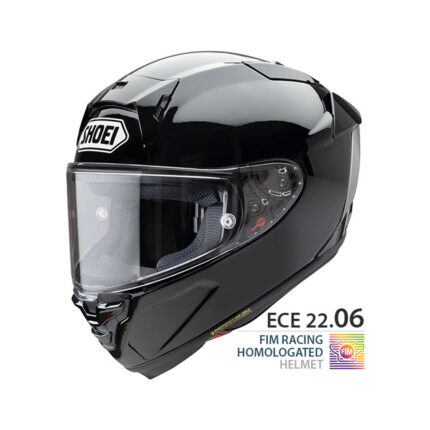 Каска SHOEI X-SPR PRO E2206 FIM - Черен гланц