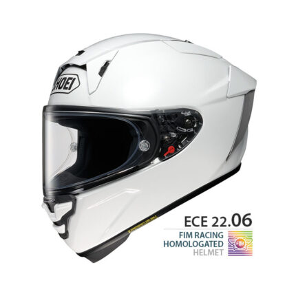 Каска SHOEI X-SPR PRO E2206 FIM - Бял гланц