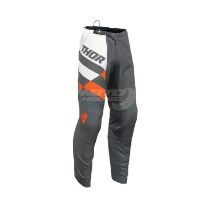 Thor_Pants_Sector_Checker_Charcoal_Orange_MOTOHOUSE