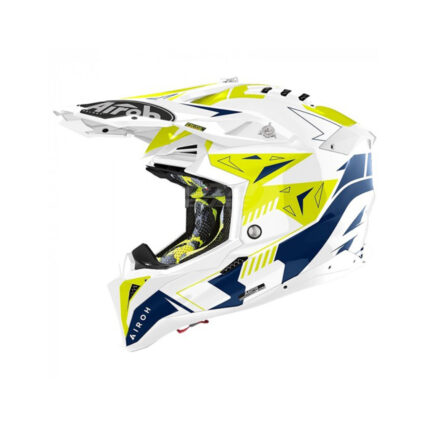 Каска AVIATOR 3 SPIN YELLOW/BLUE GLOSS AIROH