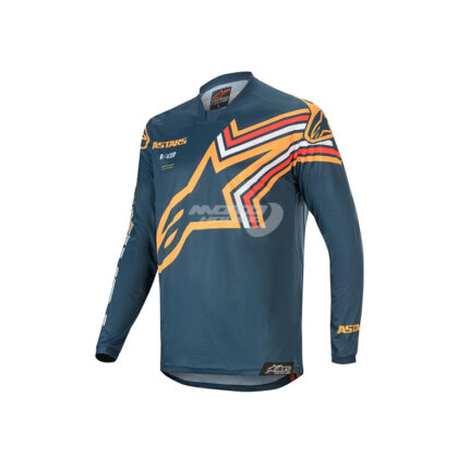 Блуза RACER BRAAP JERSEY NAVY ORANGE ALPINESTARS-motohouse.bg-1