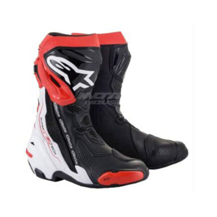 Ботуши SUPERTECH R BLACK WHITE RED ALPINESTARS