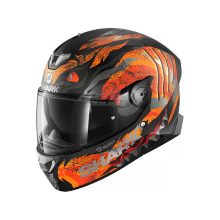 КАСКА SHARK SKWAL 2 IKER LECUONA MATT BLACK ORANGE SILVER