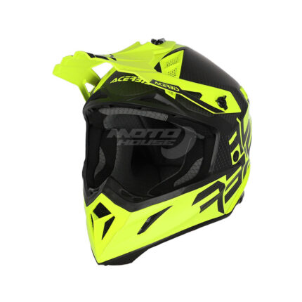 Каска ACERBIS STEEL CARBON FLUO YELLOW