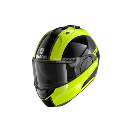 Каска EVO ES ENDLESS GLOSS BLACK YELLOW SHARK-motohouse.bg
