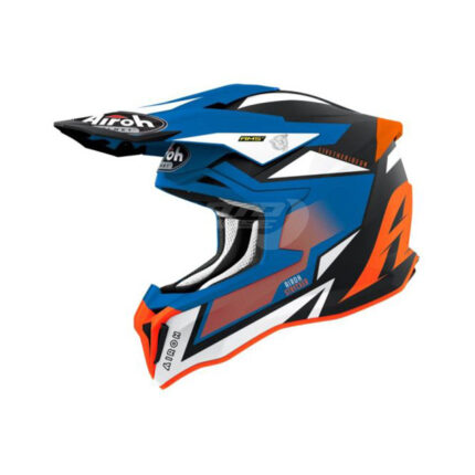 Каска STRYCKER AXE ORANGE/BLUE MATT AIROH
