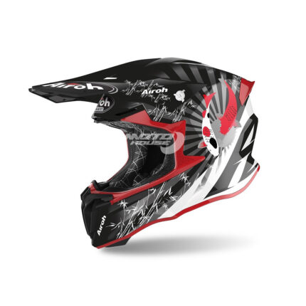 Каска TWIST 2.0 KATANA RED GLOSS-AIRON-motohouse.bg