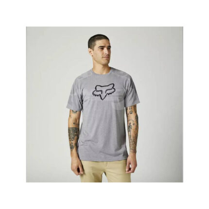 Тениска DVIDE SS TECH TEE HTR GRAPH FOX