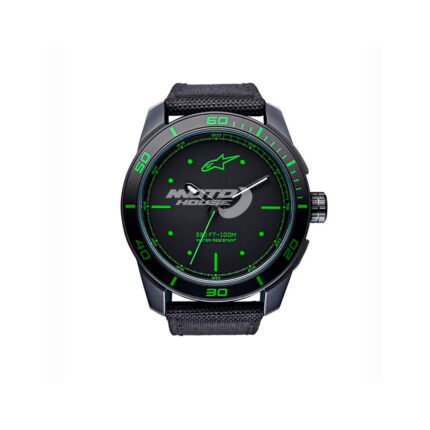 Часовник TECH WATCH 3H BLACK-BLACK-GREEN ALPINESTARS