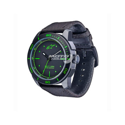 Часовник TECH WATCH 3H BLACK-BLACK-GREEN ALPINESTARS