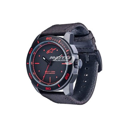 Часовник TECH WATCH 3H BLACK-BLACK-RED ALPINESTARS