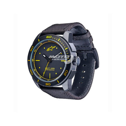 Часовник TECH WATCH 3H BLACK-BLACK-YELLOW ALPINESTARS